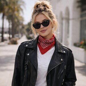 Vintage Black Moto Jacket